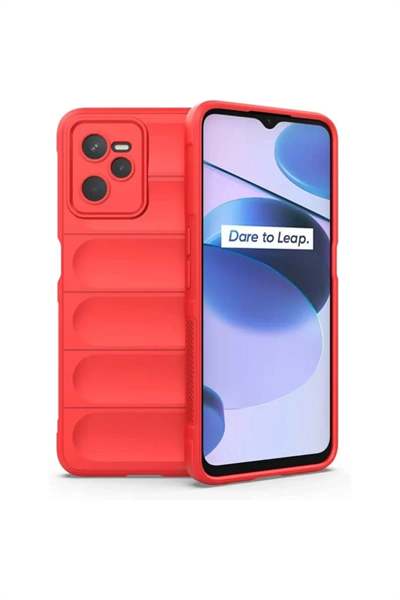 Realme C35 Kılıf Optimum Silikon - Kırmızı