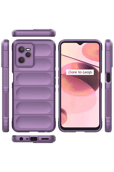 Realme C35 Kılıf Optimum Silikon - Mor
