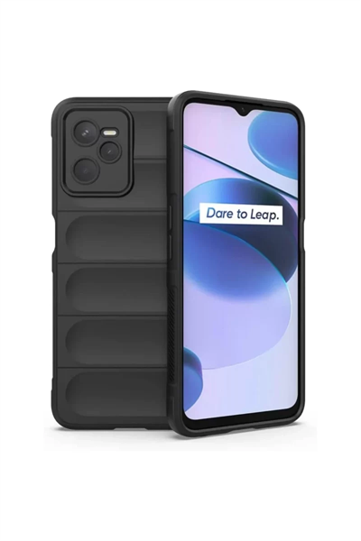 Realme C35 Kılıf Optimum Silikon - Siyah