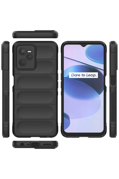 Realme C35 Kılıf Optimum Silikon - Siyah