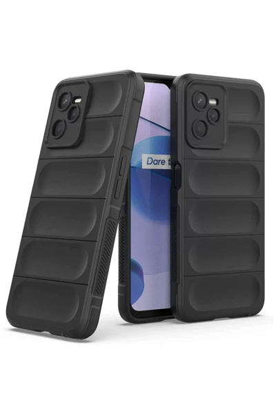 Realme C35 Kılıf Optimum Silikon - Siyah