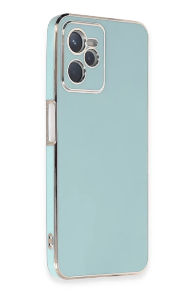 Realme C35 Kılıf Volet Silikon - Açık Yeşil