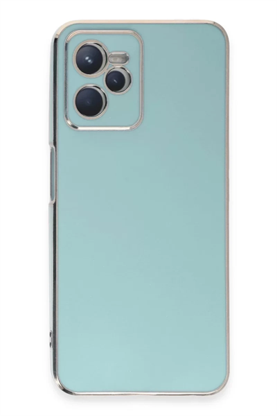 Realme C35 Kılıf Volet Silikon - Açık Yeşil