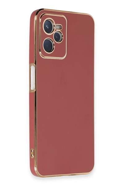 Realme C35 Kılıf Volet Silikon - Kırmızı