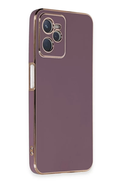 Realme C35 Kılıf Volet Silikon - Mor