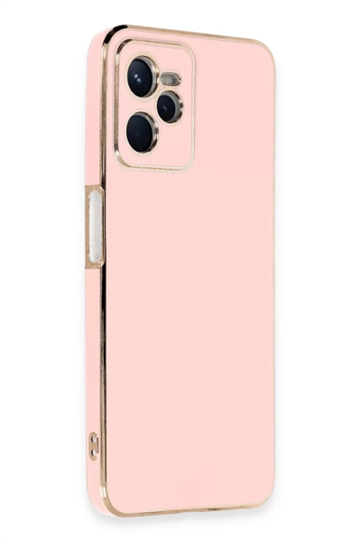 Realme C35 Kılıf Volet Silikon - Pembe