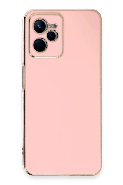 Realme C35 Kılıf Volet Silikon - Pembe