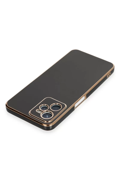 Realme C35 Kılıf Volet Silikon - Siyah