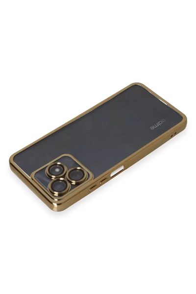 Realme C53 Kılıf Lensli Silikon - Gold