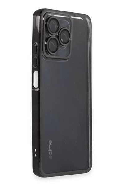 Realme C53 Kılıf Lensli Silikon - Siyah