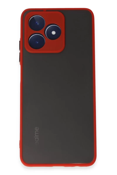 Realme C53 Kılıf Montreal Silikon Kapak - Kırmızı