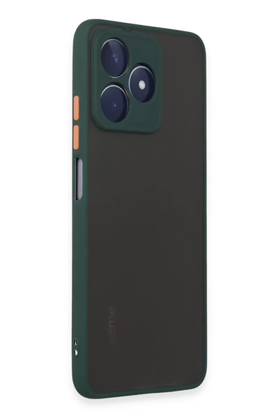 Realme C53 Kılıf Montreal Silikon Kapak - Yeşil