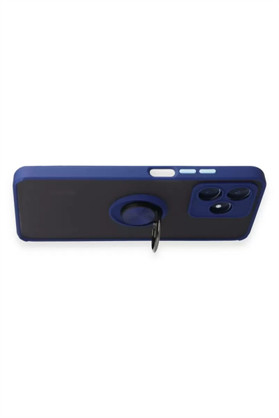 Realme C53 Kılıf Montreal Yüzüklü Silikon Kapak - Lacivert