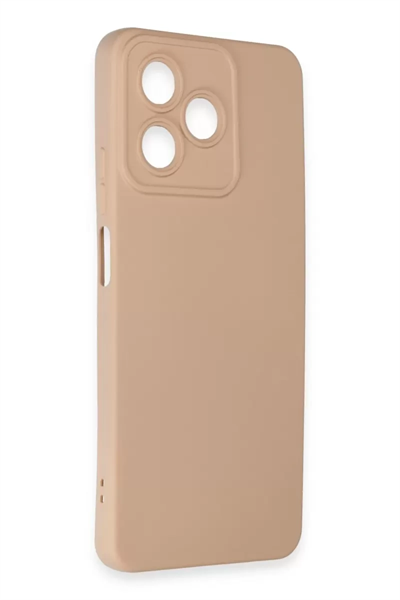 Realme C53 Kılıf Nano içi Kadife Silikon - Pudra