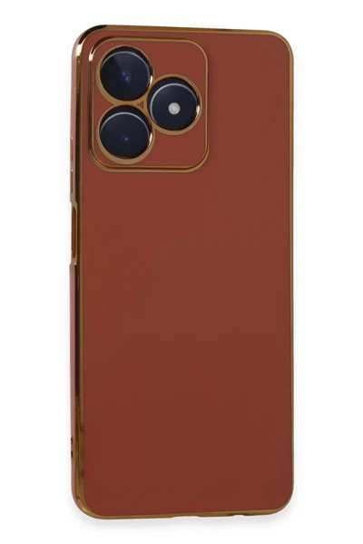 Realme C53 Kılıf Volet Silikon - Kırmızı