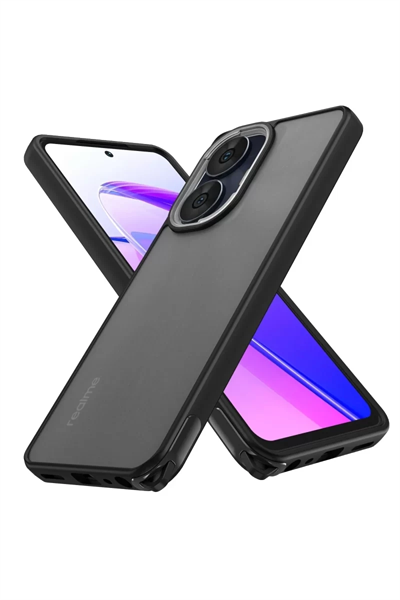 Realme C55 Kılıf Elegant Kapak - Siyah