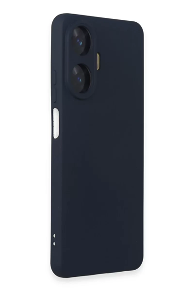 Realme C55 Kılıf Nano içi Kadife Silikon - Lacivert