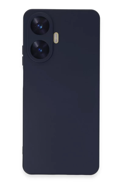 Realme C55 Kılıf Nano içi Kadife Silikon - Mor