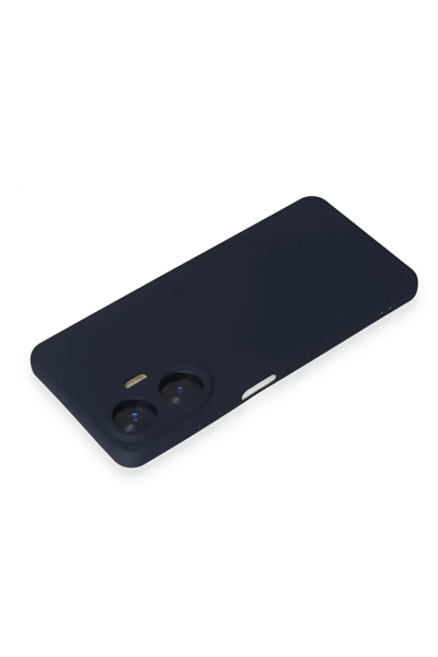 Realme C55 Kılıf Nano içi Kadife Silikon - Lacivert