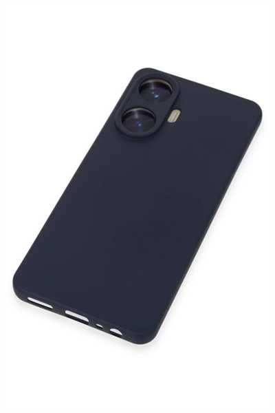 Realme C55 Kılıf Nano içi Kadife Silikon - Mor