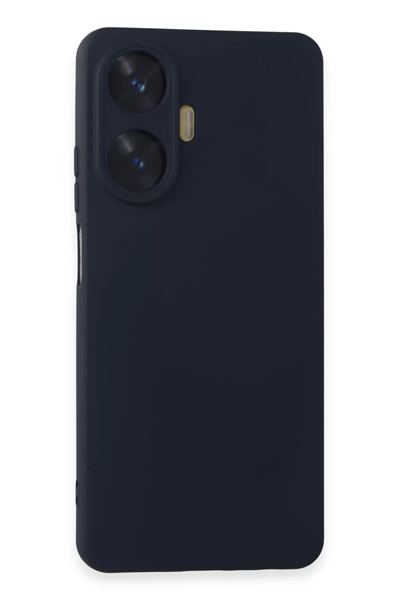 Realme C55 Kılıf Nano içi Kadife Silikon - Lacivert