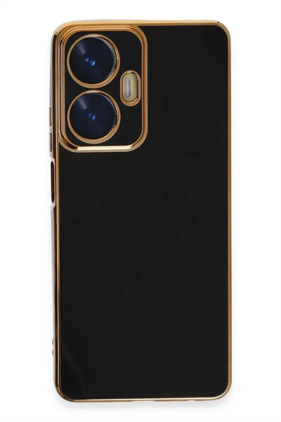 Realme C55 Kılıf Volet Silikon - Siyah
