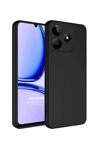 Realme C61 Kılıf First Silikon - Siyah