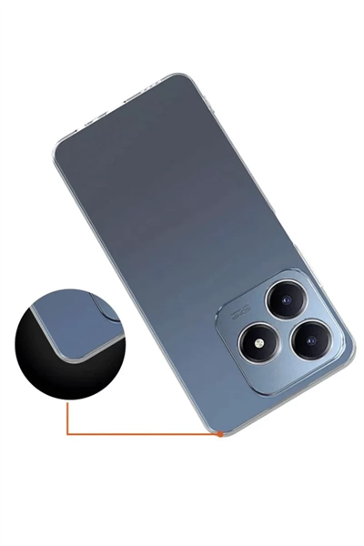 Realme C61 Kılıf Lüx Şeffaf Silikon
