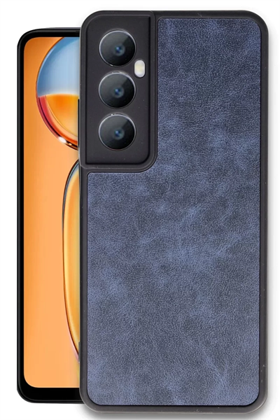 Realme C65 Kılıf Aras Deri Kapak - Lacivert