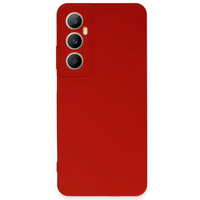 Realme C65 Kılıf First Silikon - Kırmızı