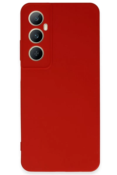 Realme C65 Kılıf First Silikon - Kırmızı