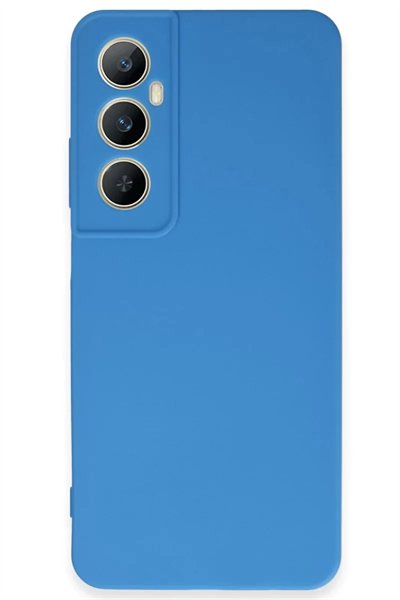 Realme C65 Kılıf First Silikon - Mavi