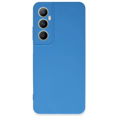 Realme C65 Kılıf First Silikon - Mavi