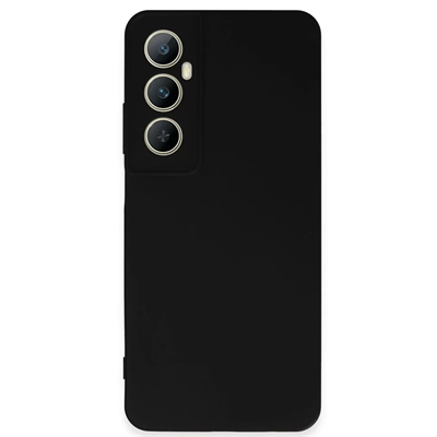 Realme C65 Kılıf First Silikon - Siyah