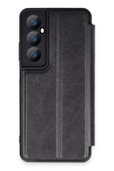 Realme C65 Kılıf Flip Cover - Siyah