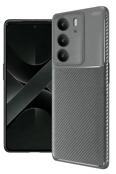 Realme C75 4G Auto Focus Karbon Kapak - Gri