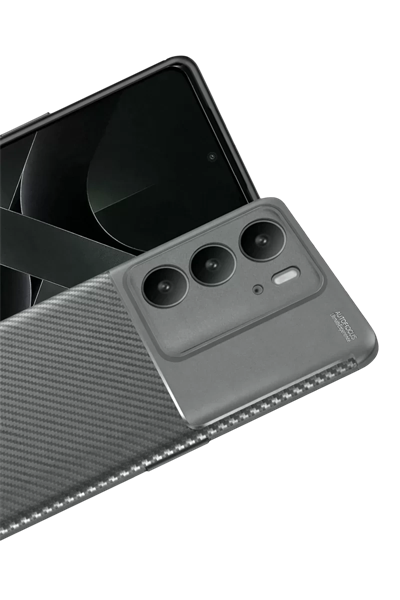 Realme C75 4G Auto Focus Karbon Kapak - Gri