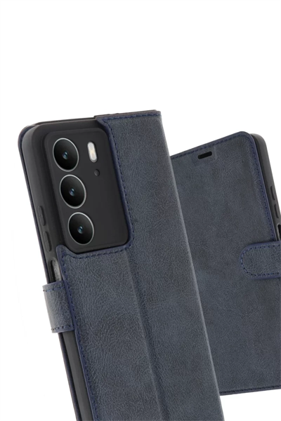 Realme C75 4G Trend S Plus Kapaklı Kılıf - Lacivert