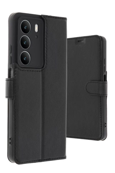 Realme C75 4G Trend S Plus Kapaklı Kılıf - Siyah