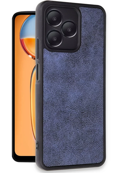 Realme Note 50 4G Kılıf Aras Deri Kapak - Lacivert