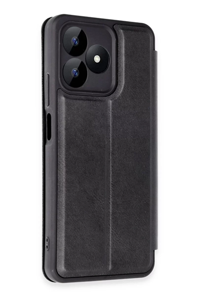Realme Note 50 4G Kılıf Flip Cover - Siyah
