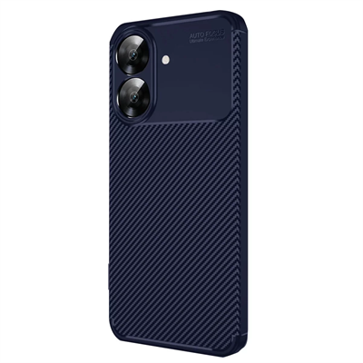 Realme Note 60 Kılıf Auto Focus Karbon Kapak - Lacivert
