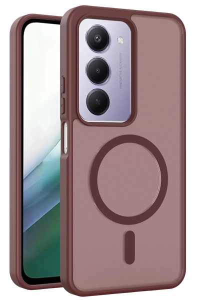 Redmi 15 4G Jota Magsafe Kapak - Bordo