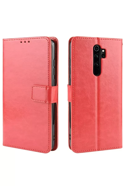 Redmi Note 8 Pro Kılıf Trend S Plus Kapaklı Kılıf - Kırmızı