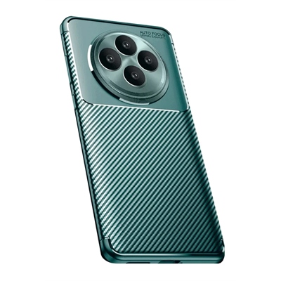 Reno 11 FS Kılıf Auto Focus Karbon Kapak - Koyu Yeşil