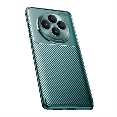 Reno 11 FS Kılıf Auto Focus Karbon Kapak - Koyu Yeşil