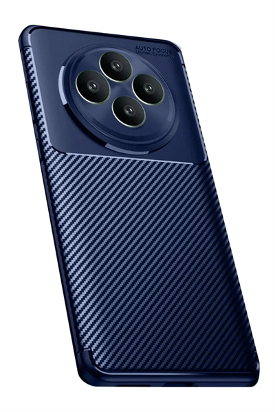 Reno 11 FS Kılıf Auto Focus Karbon Kapak - Lacivert