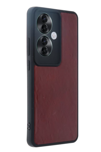 Reno 11F Kılıf Aras Deri Kapak - Bordo