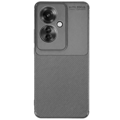 Reno 11F Kılıf Auto Focus Karbon Kapak - Gri