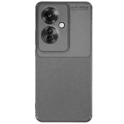 Reno 11F Kılıf Auto Focus Karbon Kapak - Gri